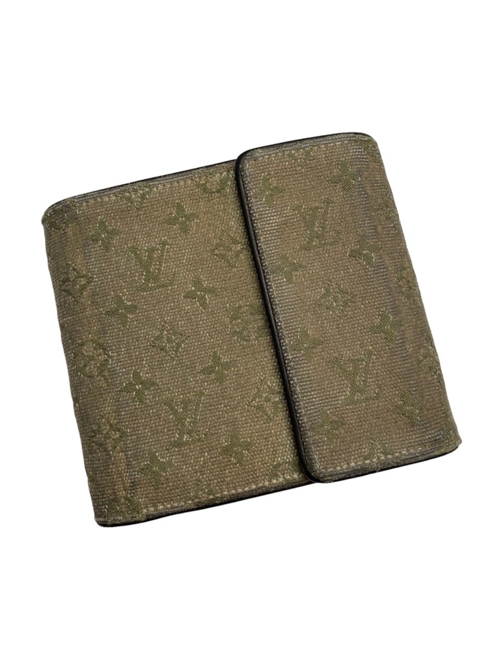 Louis Vuitton Olive Monogram Compact Bifold Wallet